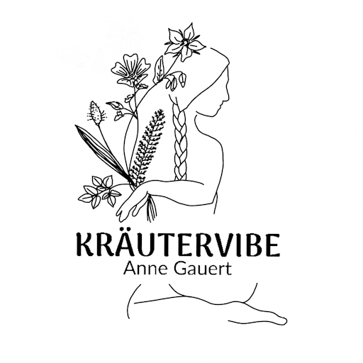 KräuterVibe Logo mit Schriftzug in Kreis